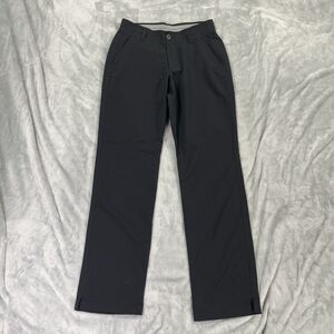 Under Armour Pants Mens 30x32 Black Match Play Straight Performance Golf Stretch